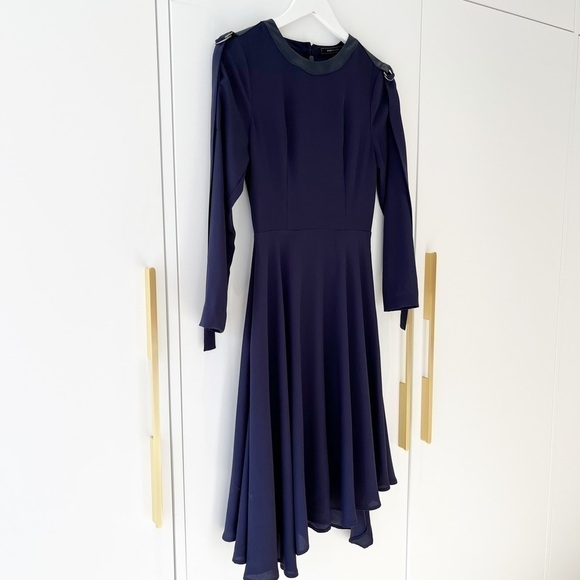 BCBGMaxAzria Navy Asymmetrical Dress - Picture 9 of 11